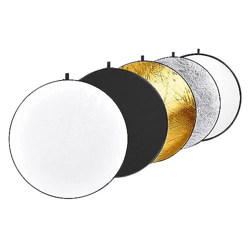 NEEWER 12-Inch/30-Centimeter 5-In-1 Collapsible Multi Disc Reflector
