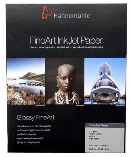 Hahnemuhle Photo Rag High Gloss Baryta 315g, 8.5x11in