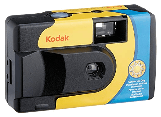 Kodak Disposable Camera - 800iso, Yellow/Blue