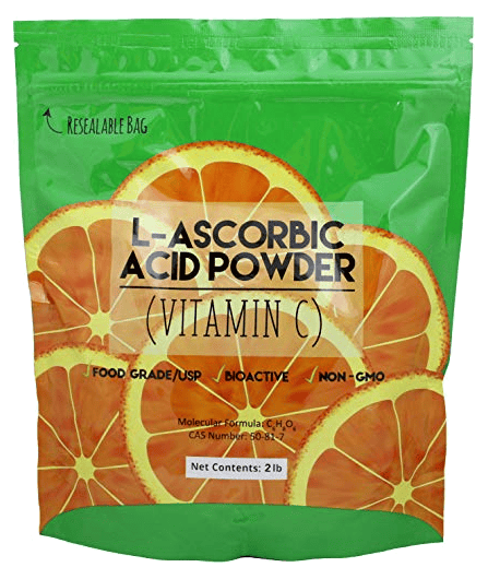 99+% Pure White Crystals Vitamin C Powder, 2 lb.
