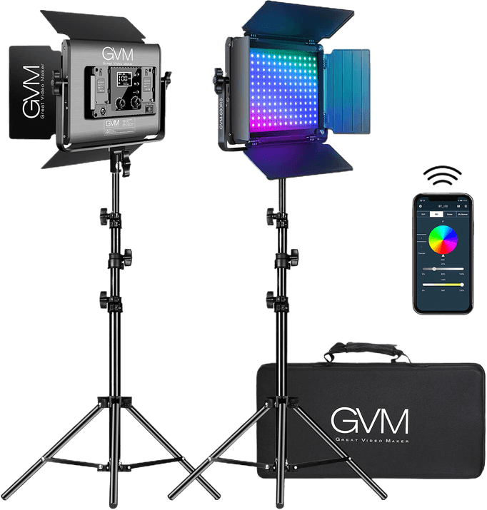 GVM 680RS RGB LED Video Light Kit