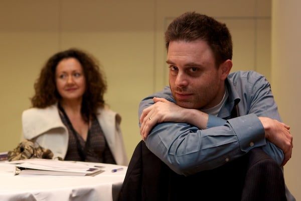 LCS-Saturday-3520 A man in the foreground takes more precedence than the woman in the background- how to critique your photos