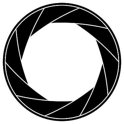aperture blades A graphic of a camera aperture