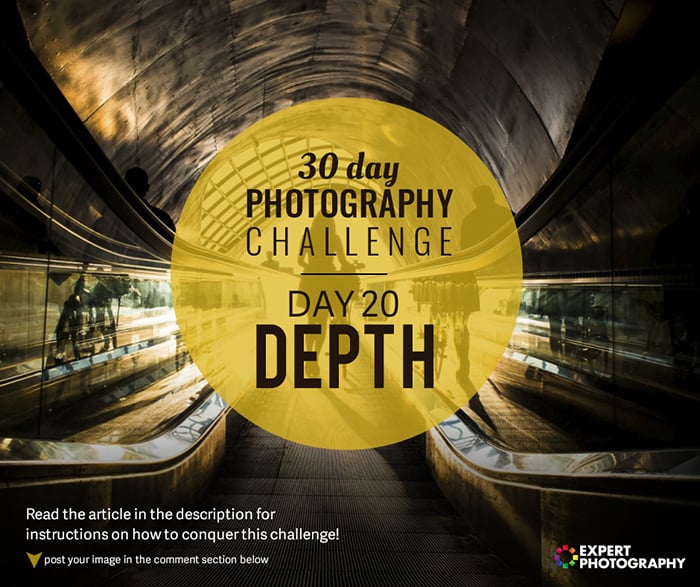 A 30-day photography challenge poster.