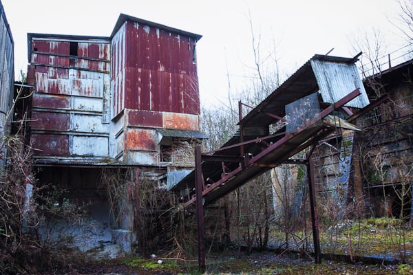 Abandoned lime works factory in Cocking