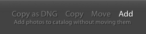 screenshot showing how to import photos into Lightroom -add