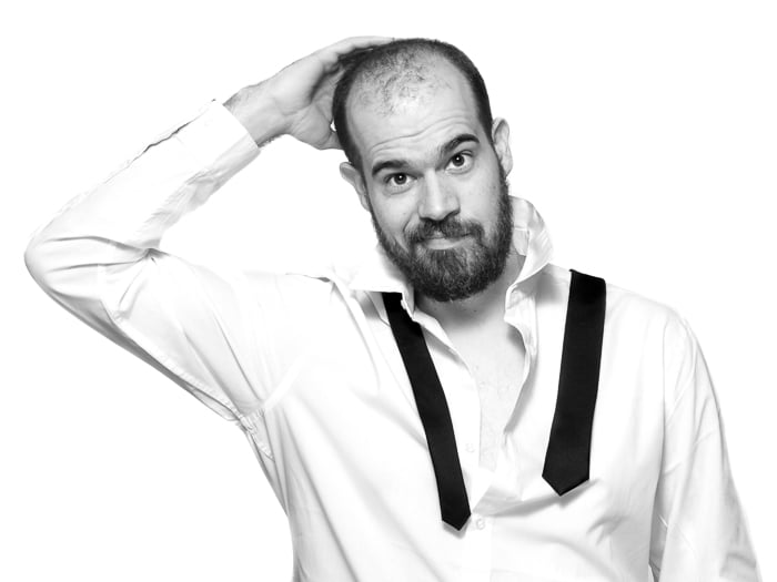 High key self-portrait of the author using a clamshell lighting pattern