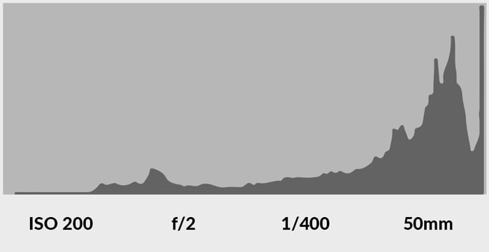 1 screenshot of reading a camera histogram