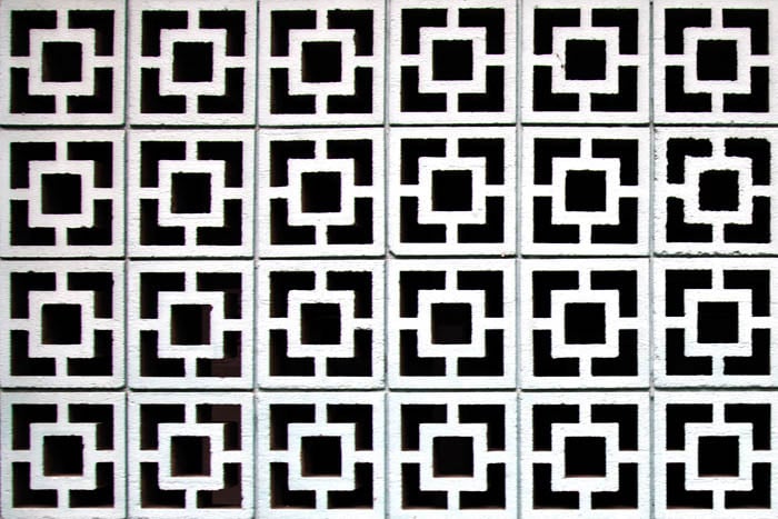 using pattern in photography composition, black and white tiles