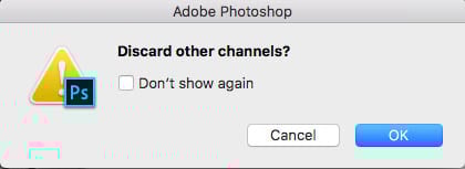 discard other channels photoshop