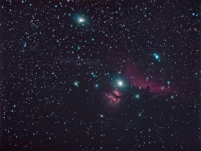 post processed astrophotography stellar constellation