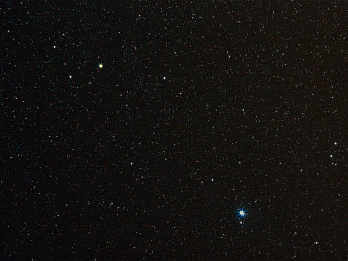 A star filled sky featuring the Canis Minor Constellation.