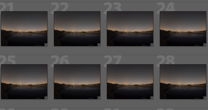 star trails post processing