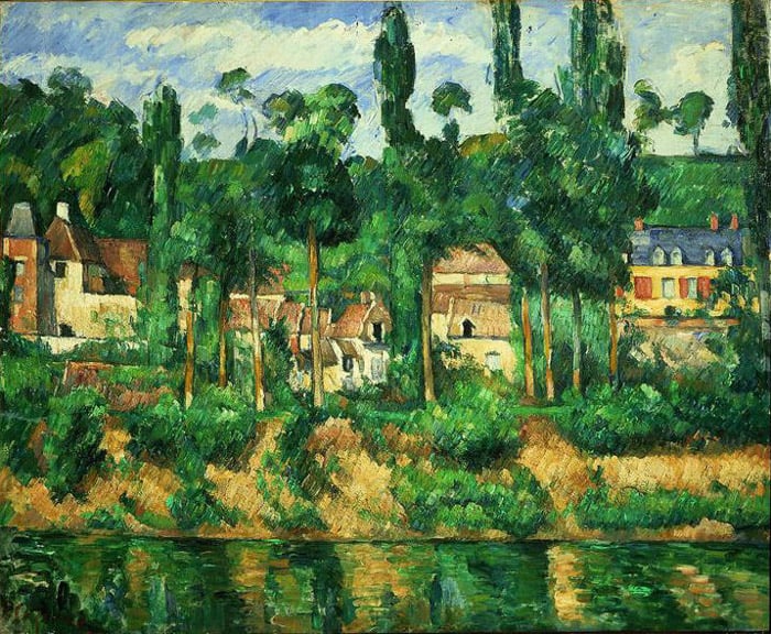 Zola's House at Médan, by Cézanne