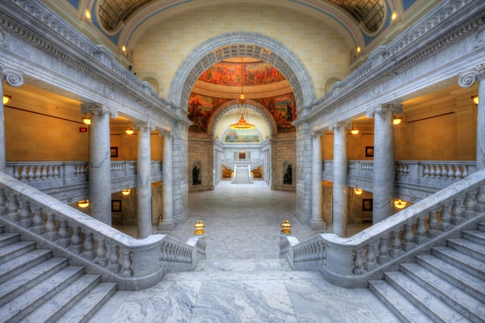 HDR image of the Utah State Capitol
