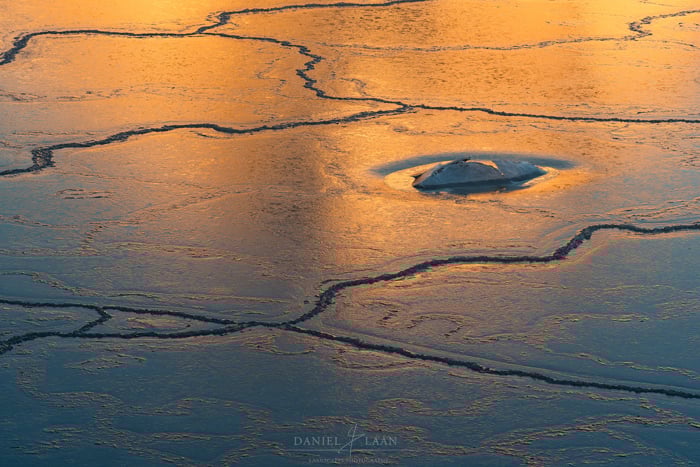 A fine art landscape photography shot of sand on the seashore