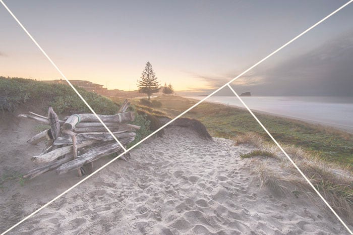Using the Golden Triangle to compose a landscape. Tips for Better Landscape Composition