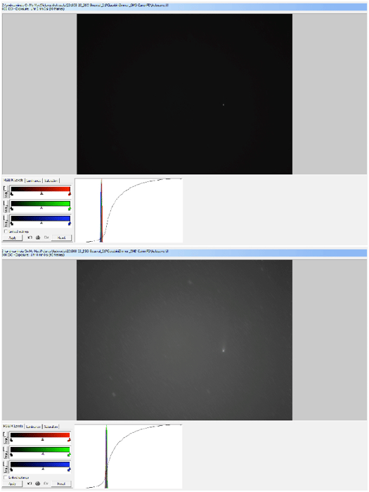 Screenshot of deep sky stacker interfa