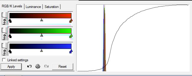 The Image Processing controls in DSS.