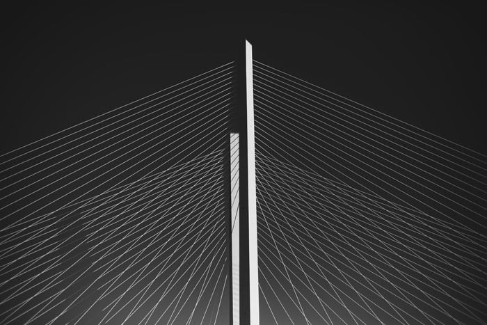 Black and white abstract photo of architecture 