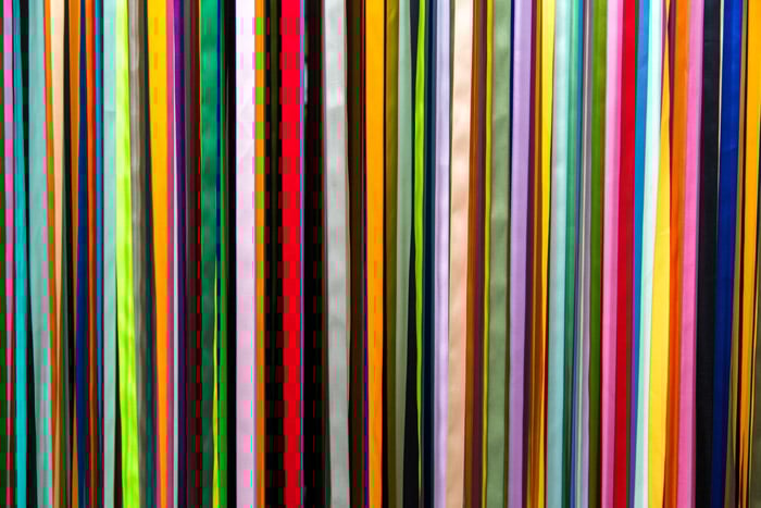 A brightly colored abstract photography example with an emphasis on line