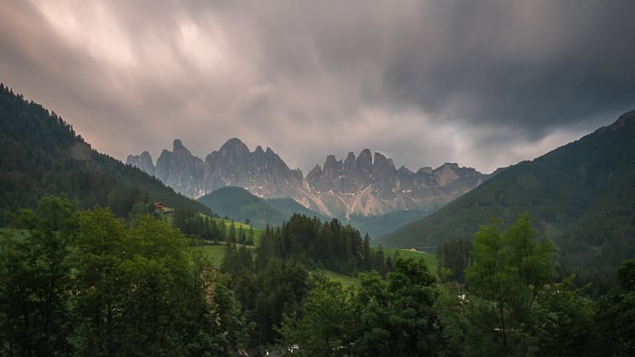 dramatic aerial summer landscape photo