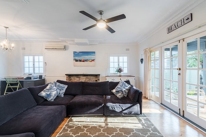 The final blended result of using exposure bracketing for interior HDR photography