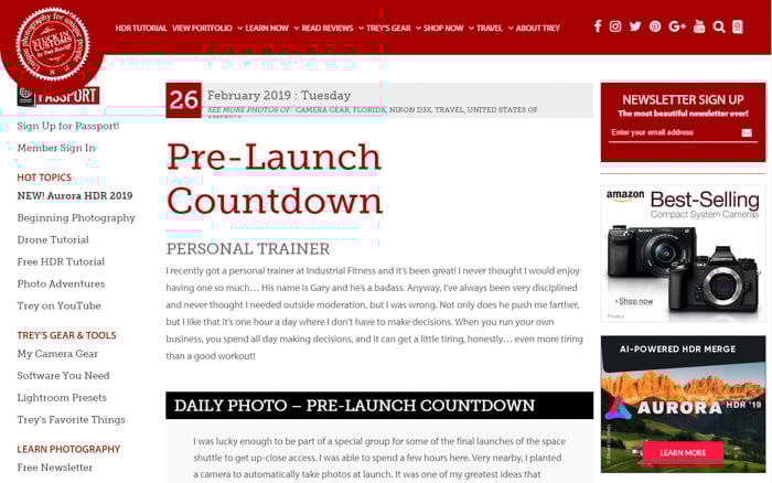 A screenshot of Stuck in Customs homepage