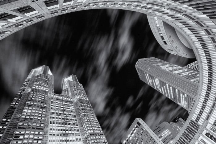 A black and white cityscapes - best Toykoo japan photography locations