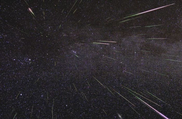 Perseids meteor shower. 