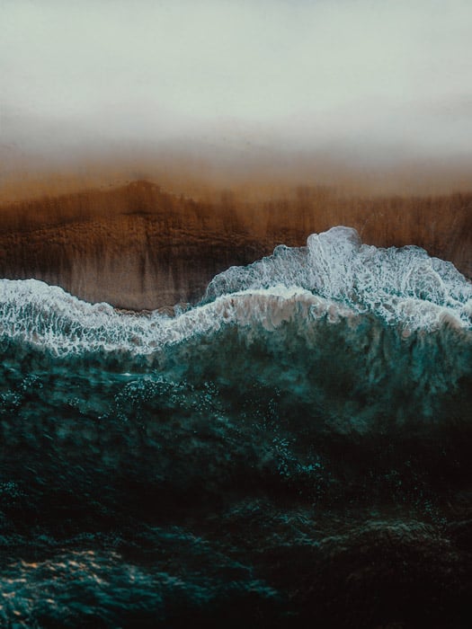 A tumultuous landscape of complementary oranges and blues - color theory for landscape photography