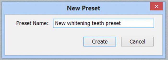 A screenshot showing how to whiten eyes and teeth in Lightroom - new preset