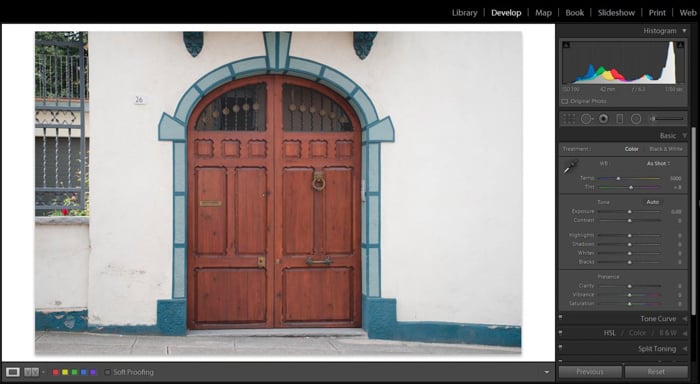 A screenshot showing how to modify the clarity of a selection of your image using the Brush Tool - clarity tool lightroom