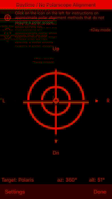 screenshot of using a tacking mount for taking sun photos 