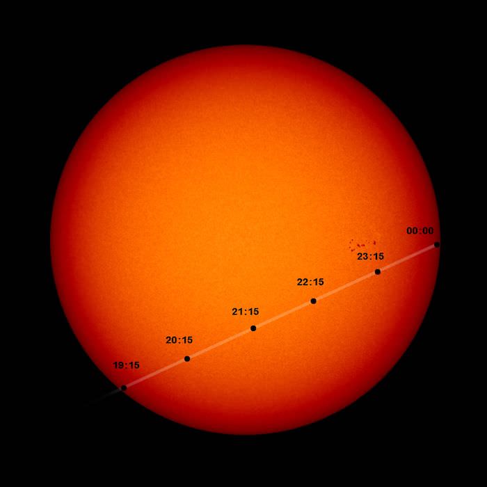 Mercury's Transit from 8 November 2006.