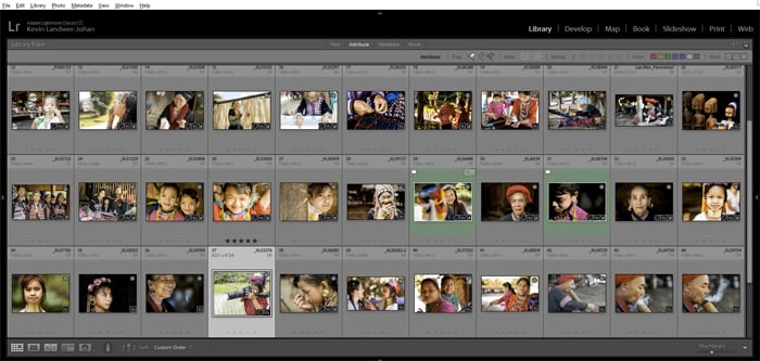 a screenshot showing how to create a Lightroom slideshow