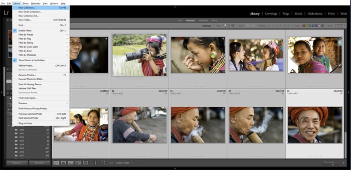 a screenshot showing how to create a Lightroom slideshow