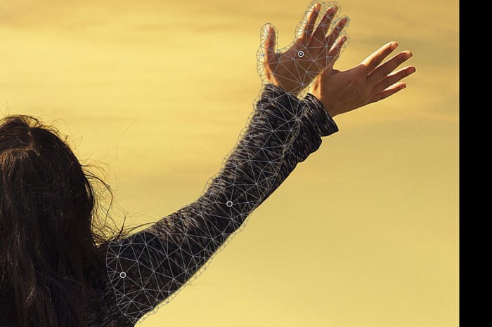 Screenshot of editing in Photoshop