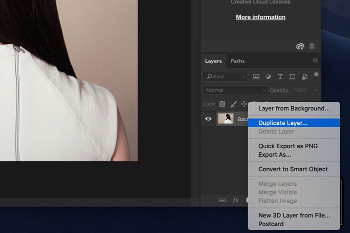 a screenshot showing how to remove background in Photoshop