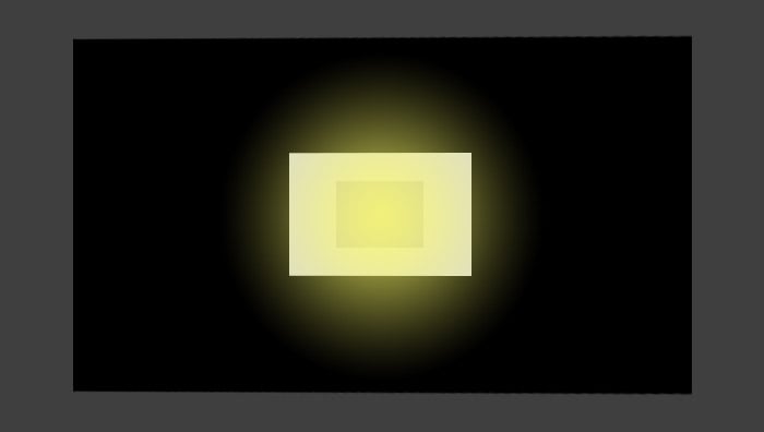 diagram using a projector to explain the Effect of Crop Factor on ISO
