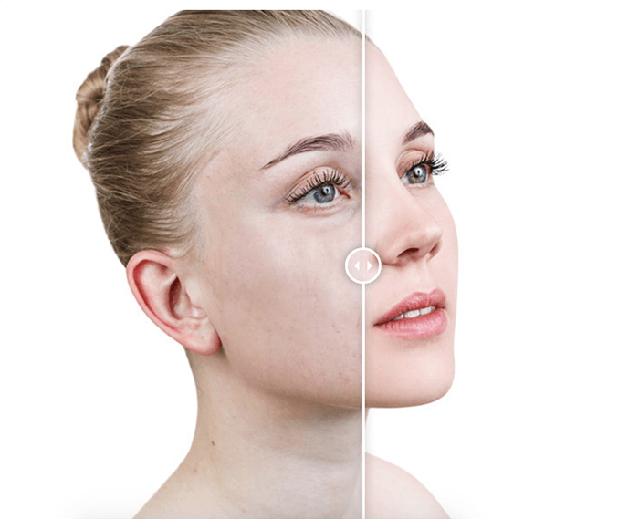 Screenshot of Image Work India retouching example