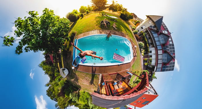 360-angle photo taken with GoPro Max Action Camera