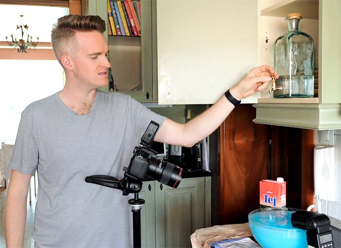 preparations for water drop photography