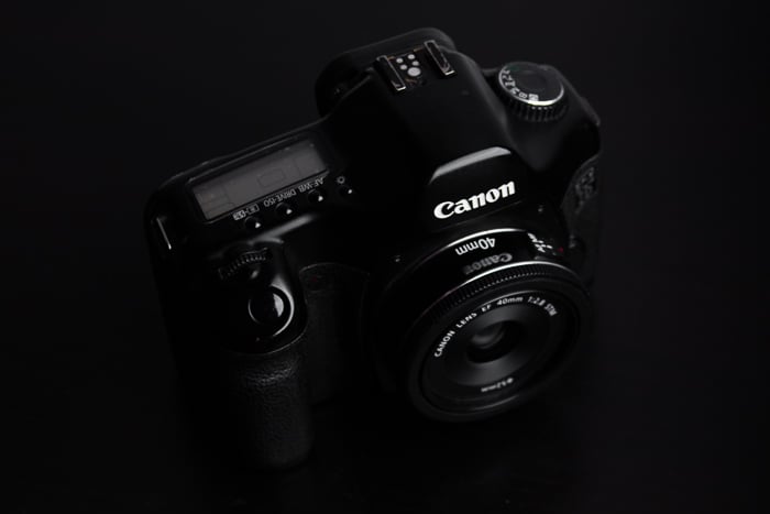 Canon camera with EF 40mm f/2.8 STM Lens