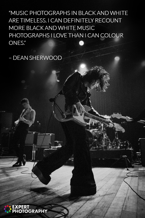 black and white photography with quote overlayed