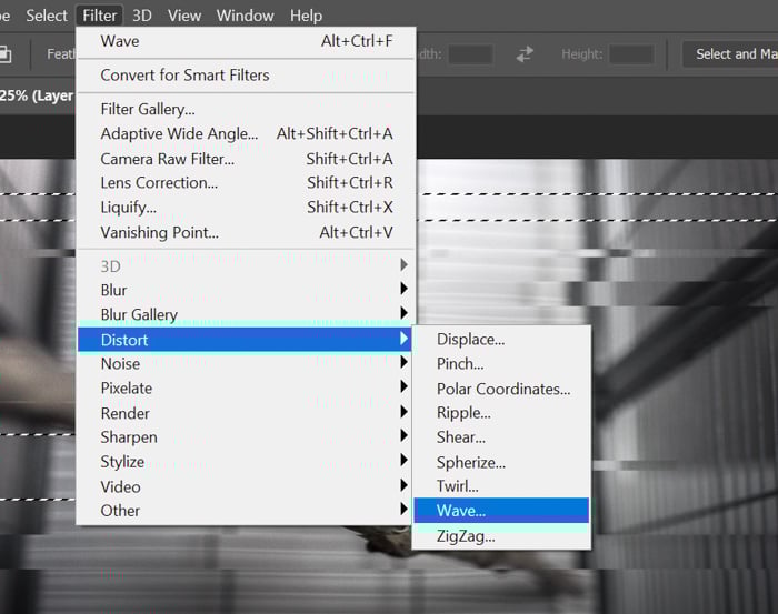 Creating glitch effect photoshop