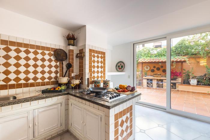 A beautiful real estate shot of the interior of a kitchen