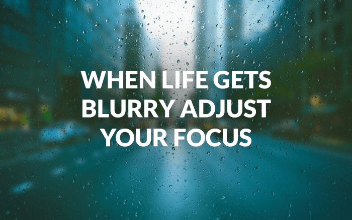 Photo of a rainy street overlayed with a photography pun