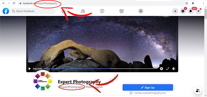 The Expert Photography Facebook page.