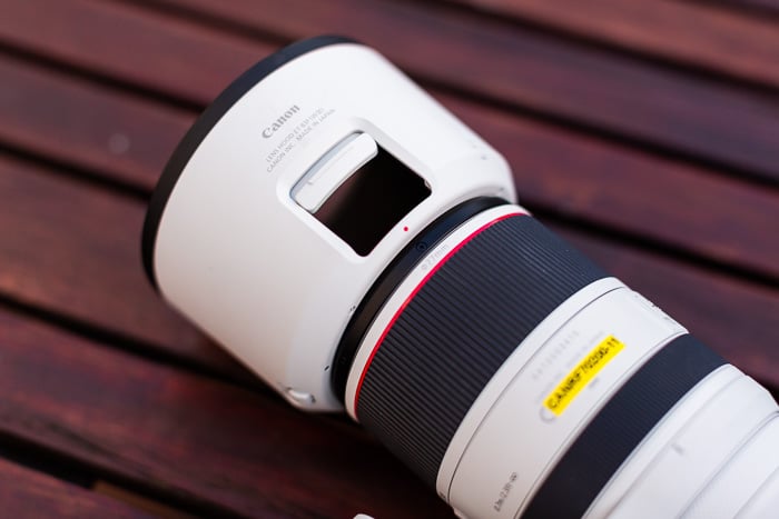 Closeup image of the RF 70-200mm f/2.8L IS USM lens